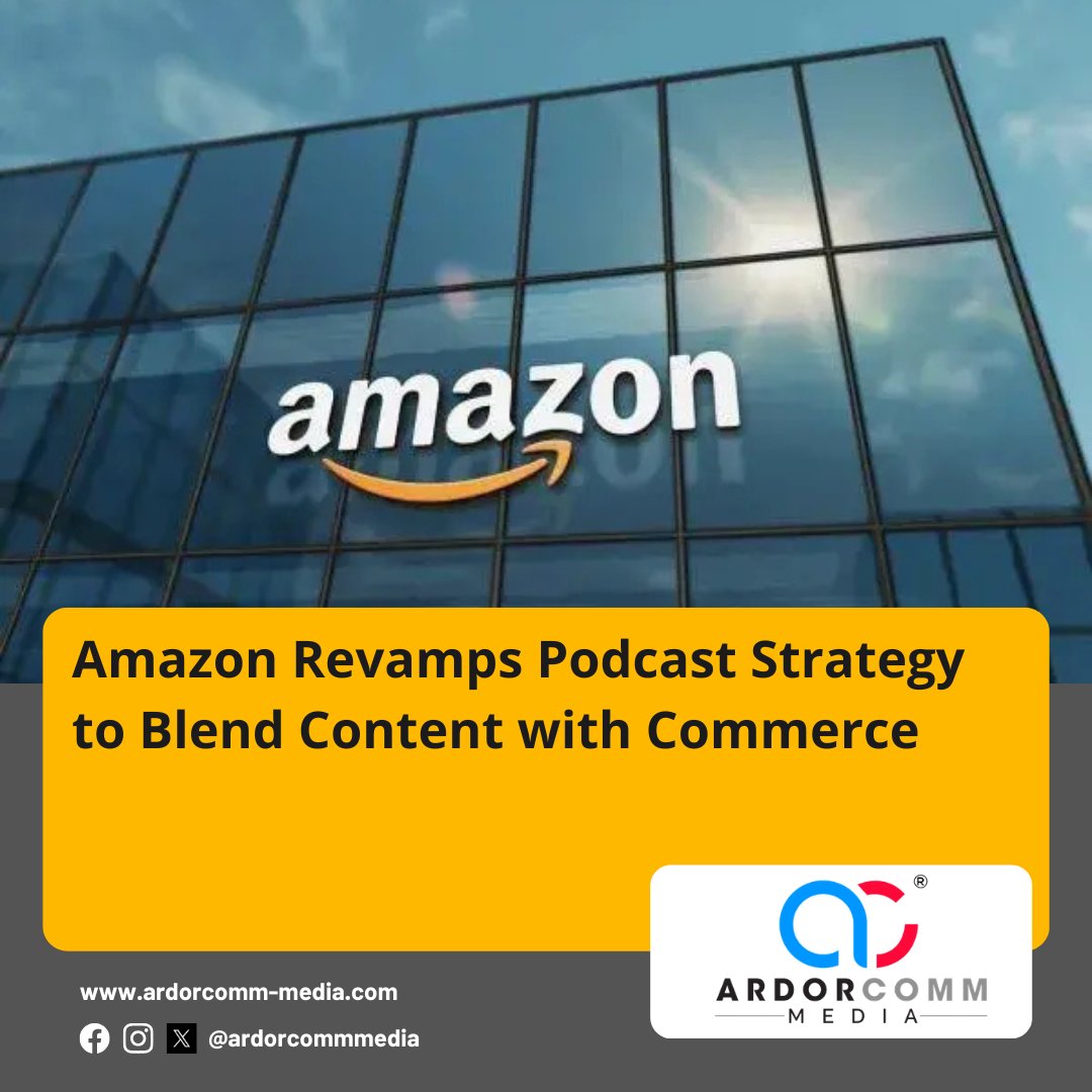 ardorcomm's tweet image. Amazon Revamps Podcast Strategy to Blend Content with Commerce

ardorcomm-media.com/amazon-revamps…

#Amazon #PodcastStrategy #ContentCommerce #DigitalMedia #AudioContent #MediaInnovation #EcommerceTrends #BusinessStrategy #ArdorComm #ArdorCommNews