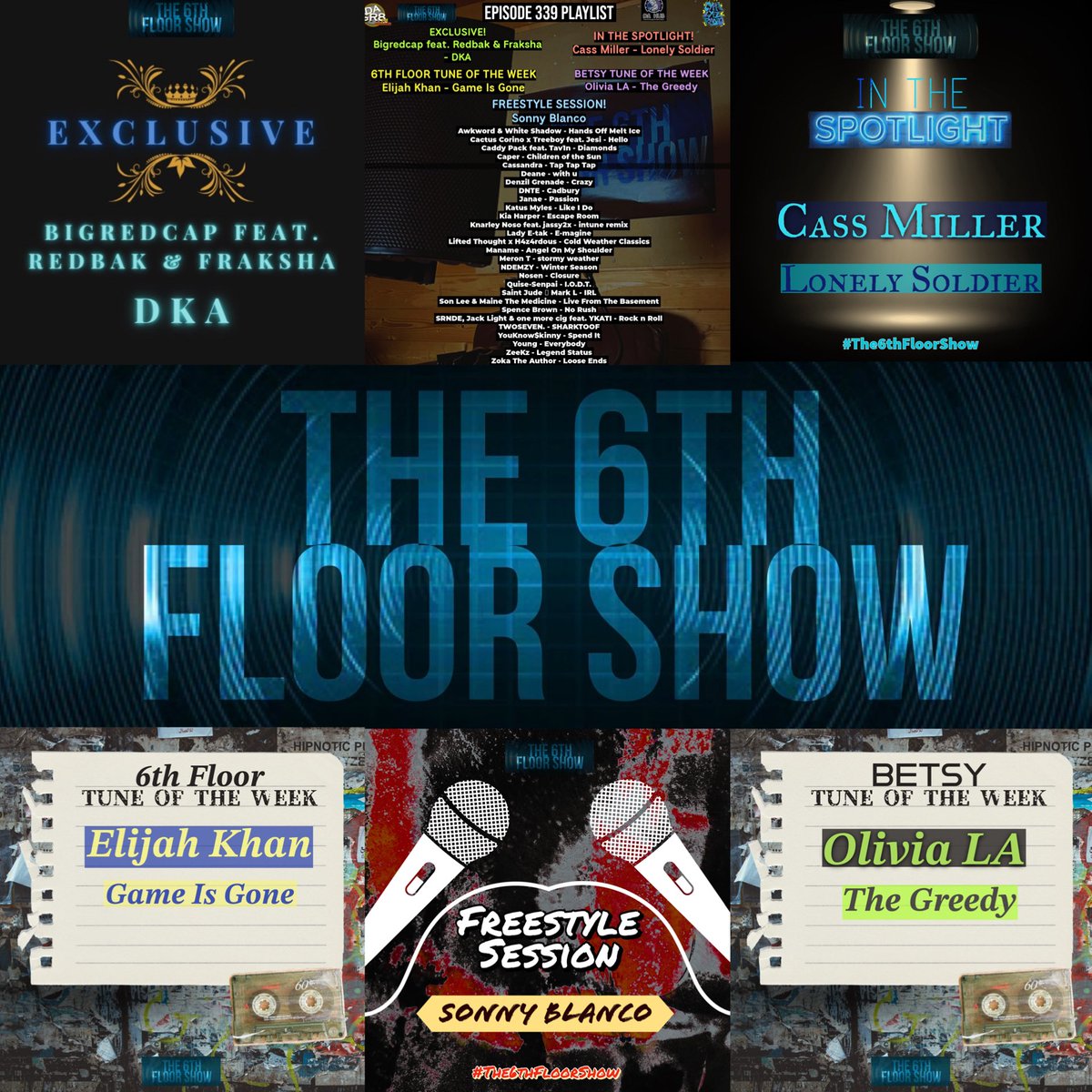 The6thFloorShow's tweet image. Episode 339 #OutNow Exclusive by @Bigredcap #InTheSpotlight Cass Miller &amp;amp; #TuneOfTheWeek picks from @ElijahKArtist &amp;amp; @oliviaaala #The6thFloorShow 

podcasts.apple.com/gb/podcast/the…

music.amazon.co.uk/podcasts/cde4a…

mediafire.com/file/sk3vizfzd…

pca.st/episode/ea42a4…