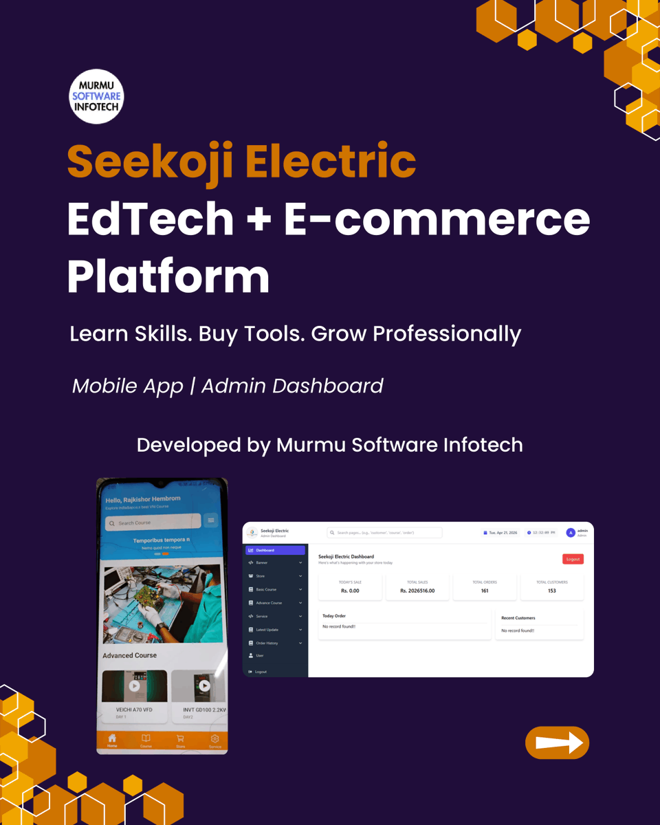 MurmuSoftware's tweet image. Learn + Sell = Growth

Build your EdTech + E-commerce app

Free consultation:
📧 contactus@murmusoftwareinfotech.com
+919110176498
🌐 murmusoftwareinfotech.com

#EdTech #StartupIndia #TechStartup #SaaS