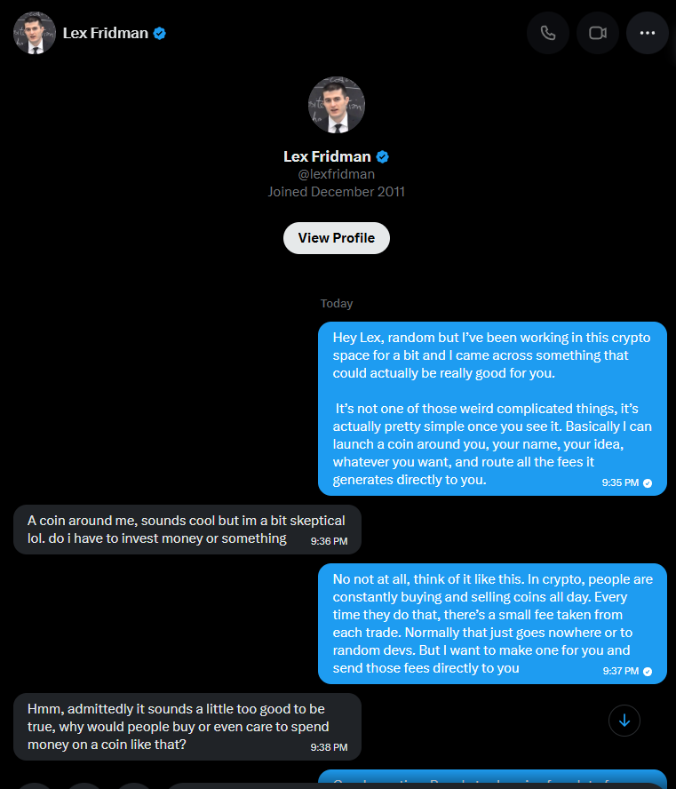 CodeAboveAll's tweet photo. I have onboarded people in the past, and now I have successfully onboarded @lexfridman onto crypto.

Explained what it's about, how pumpfun works, and how he can make the coin go crazier, and he was down with it.

His wallet: 6NESCaxMKJ2Q9HHaasetzhFmn8D9ALw9rqSCd1wZpQKe

Proof: https://t.co/X9CkmIGtp6