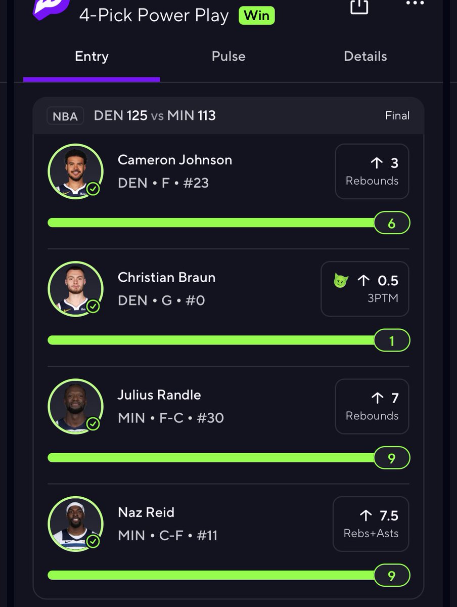 bagchazing23pls's tweet image. BANG … not DjKhaled , but ANOTHER ONE ‼️ 💫💫💫 THANK GOD 🙏 … #PRIZEPICKSBETZ #SPORTS #GAMBLING #PARLAY # WIN #LATENIGHTNBA #NBAPICKS