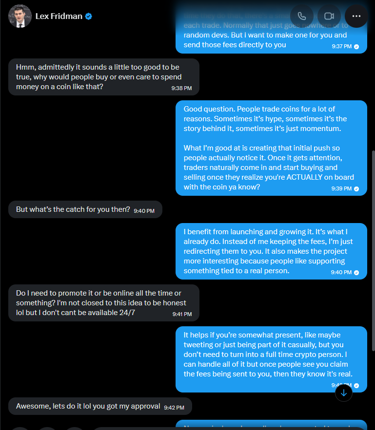 CodeAboveAll's tweet photo. I have onboarded people in the past, and now I have successfully onboarded @lexfridman onto crypto.

Explained what it's about, how pumpfun works, and how he can make the coin go crazier, and he was down with it.

His wallet: 6NESCaxMKJ2Q9HHaasetzhFmn8D9ALw9rqSCd1wZpQKe

Proof: https://t.co/X9CkmIGtp6