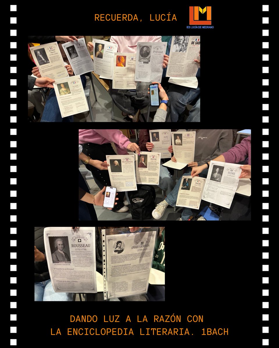 luciademedrano's tweet image. La lectura es uno de los pilares de nuestro Proyecto Lingüístico. 
En Literatura Universal hemos creado una Enciclopedia con obras del siglo XVIII.
En Economía y Educación Financiera hemos votado las mejores frases de las lecturas.
Vista la biblioteca 

#LDM #libros #creatividad