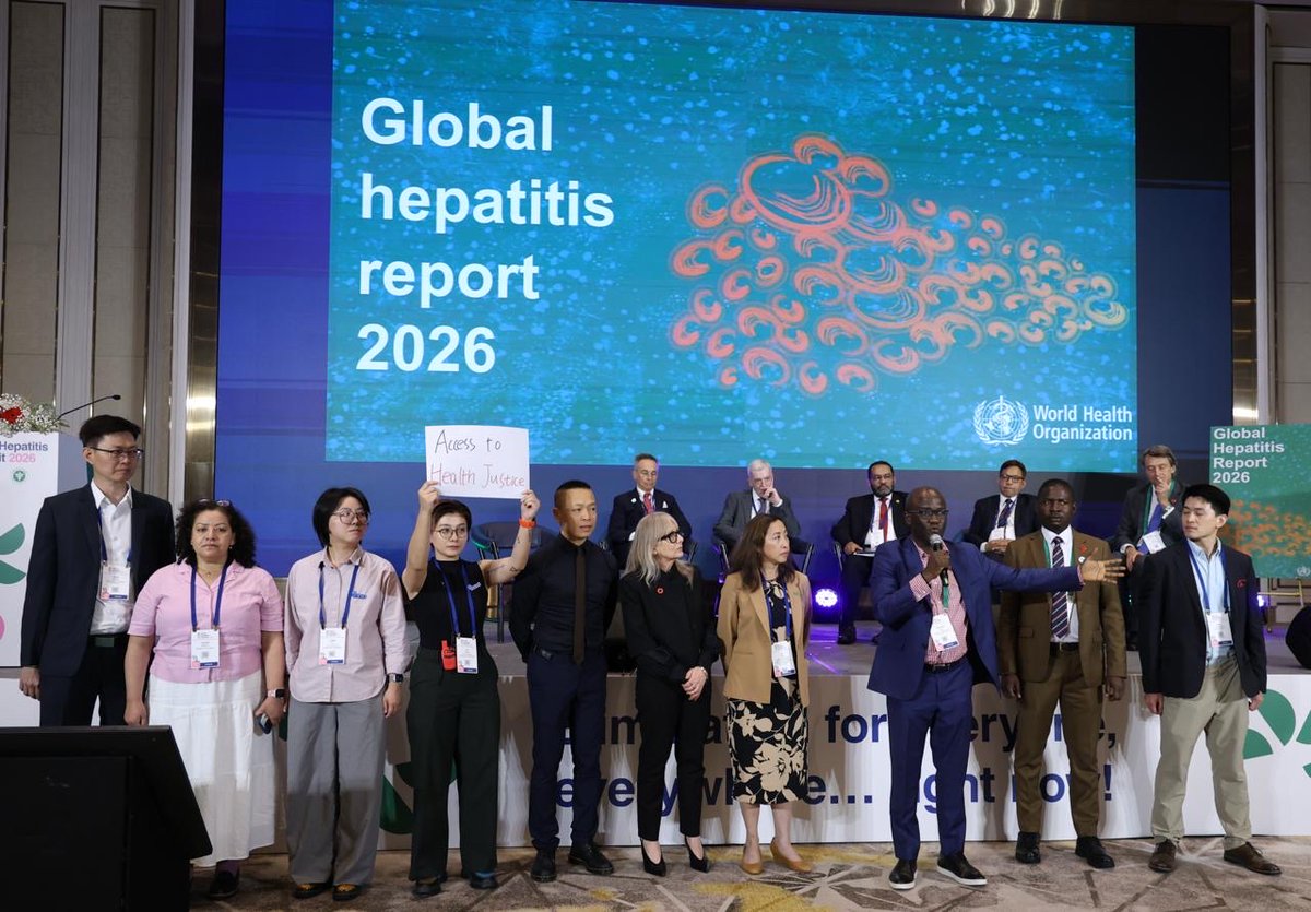 Hep_Alliance's tweet photo. People living with hepatitis call for action to save lives! 

“”The data is appalling, we keep losing lives to liver cancer and hepatitis, please join us to raise awareness! Government officials go to Geneva to make commitments but do not fulfil it”. - Danjuma Adda, former president WHA 

“Pledges are not enough, we need to see more action” - Shaibu Issa, AFRO Board member