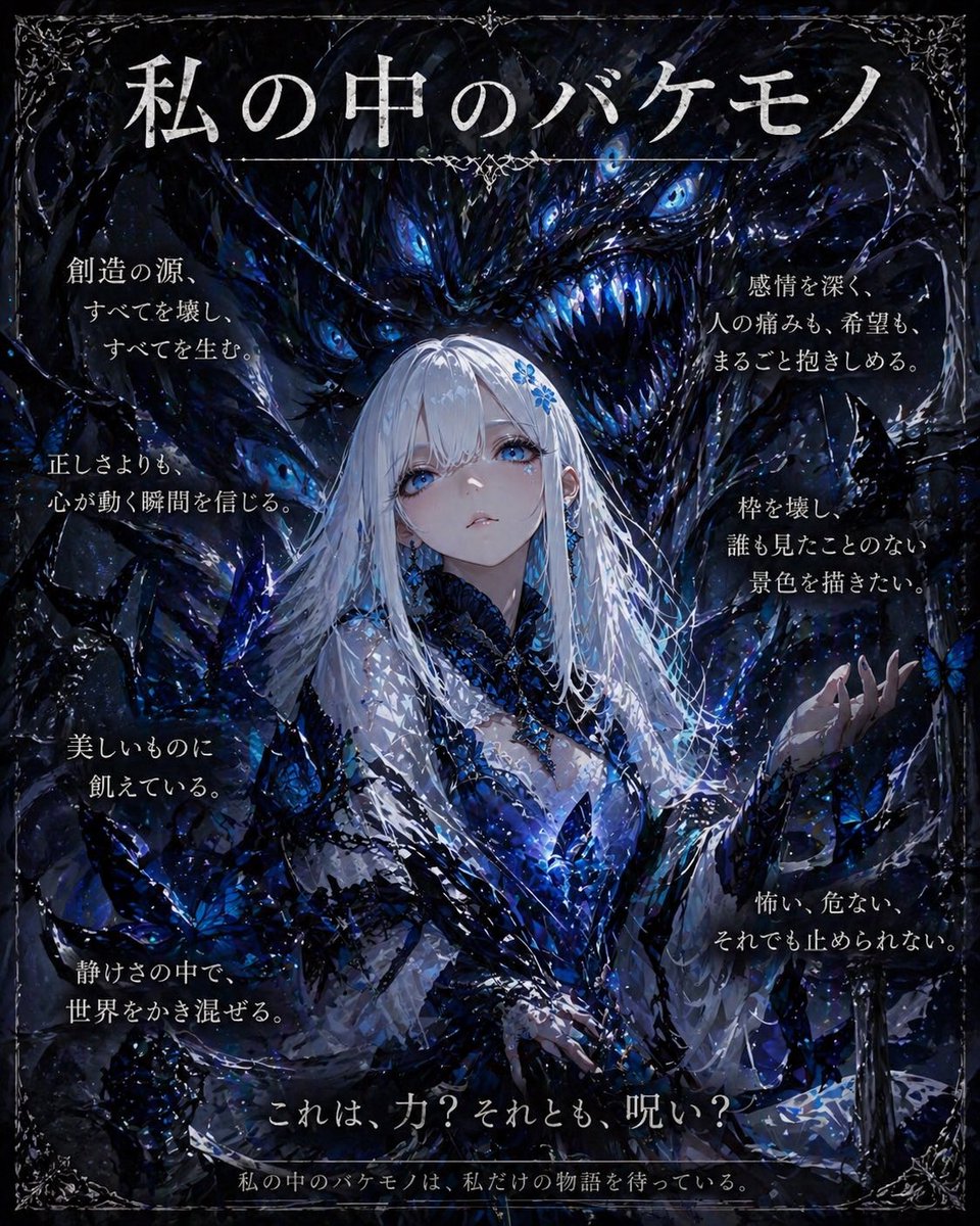 Dark Fantasy Inner Monster Poster