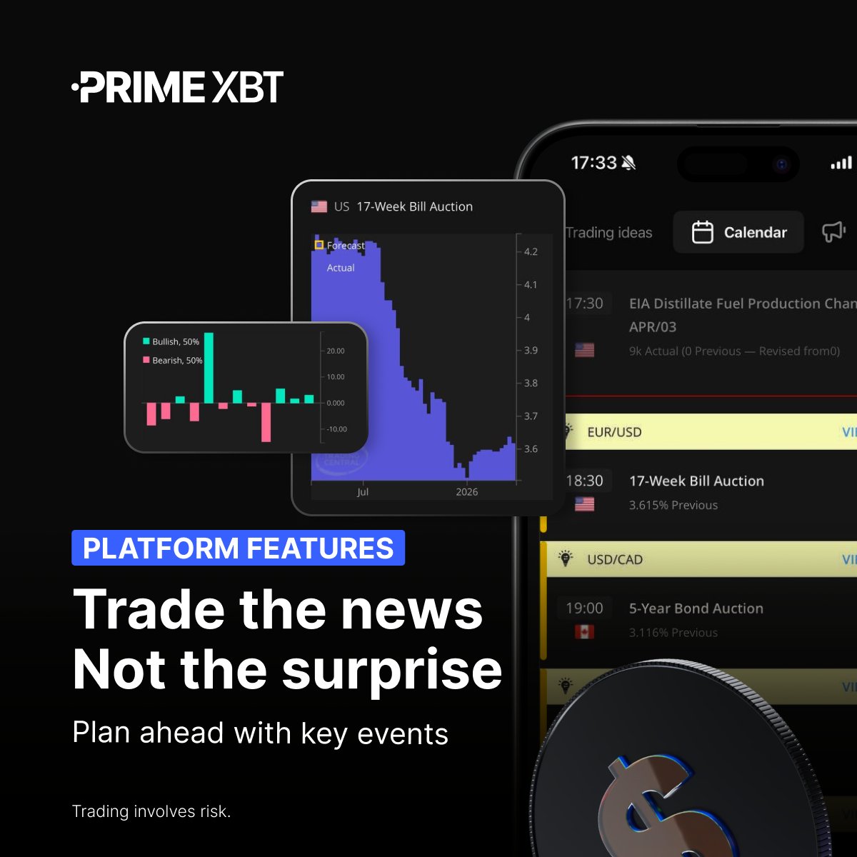 PrimeXBTSEA's tweet image. 📉 Volatility isn’t random.

Track major economic events, plan your entries, and stay ahead of market-moving releases straight from the #PrimeXBT app, all in one place.

👉 Download here: bit.ly/4ll8MX2