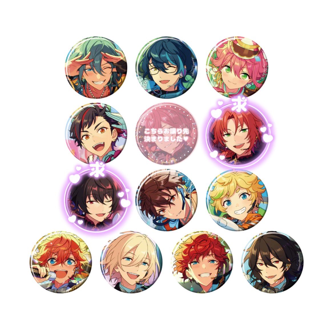 st___rl's tweet photo. 【交換・買取】あんスタ コレクション缶バッジ 2026 Apr コレ缶 idol side

求▶︎凛月 、 レオ
譲▶︎ニキ、つむぎ、桃李、鉄虎、千秋、宙、スバル、英智、一彩、零

郵送のみです。6BOX予約します
買取も致します検索からでもお気軽にお声がけ下さい( .. )♡ https://t.co/rfW7kFIxMv