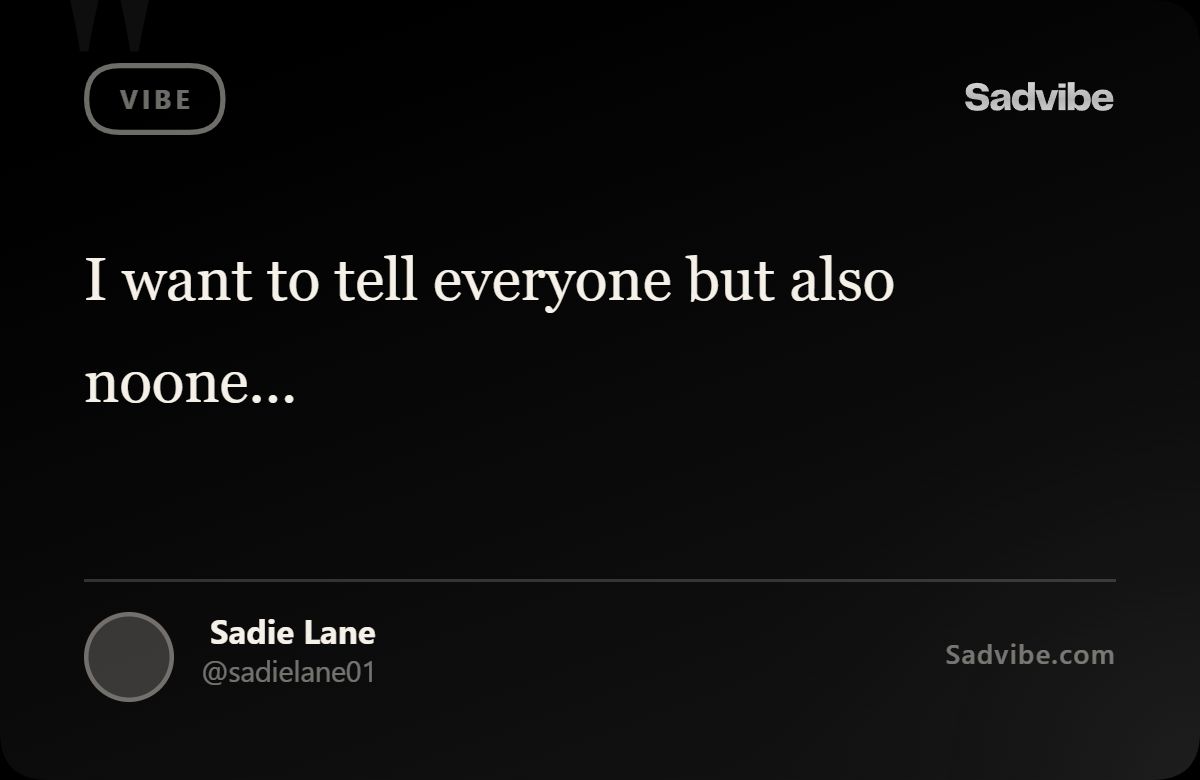 bestsadvibe's tweet photo. What's your vibe? #Sadvibe https://t.co/LdbQ88C6lb