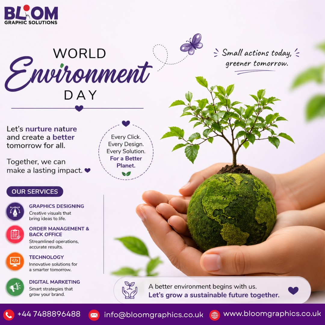 AmitGupta646597's tweet image. Every Click Every Design Every Solution For A Better Planet.
#worldenvironmentday #ourservice #graphicsolution #brandingbusiness #ordermangementand #technology #digitalmarketing #bloomgraphicsolutions
bloomgraphics.co.uk