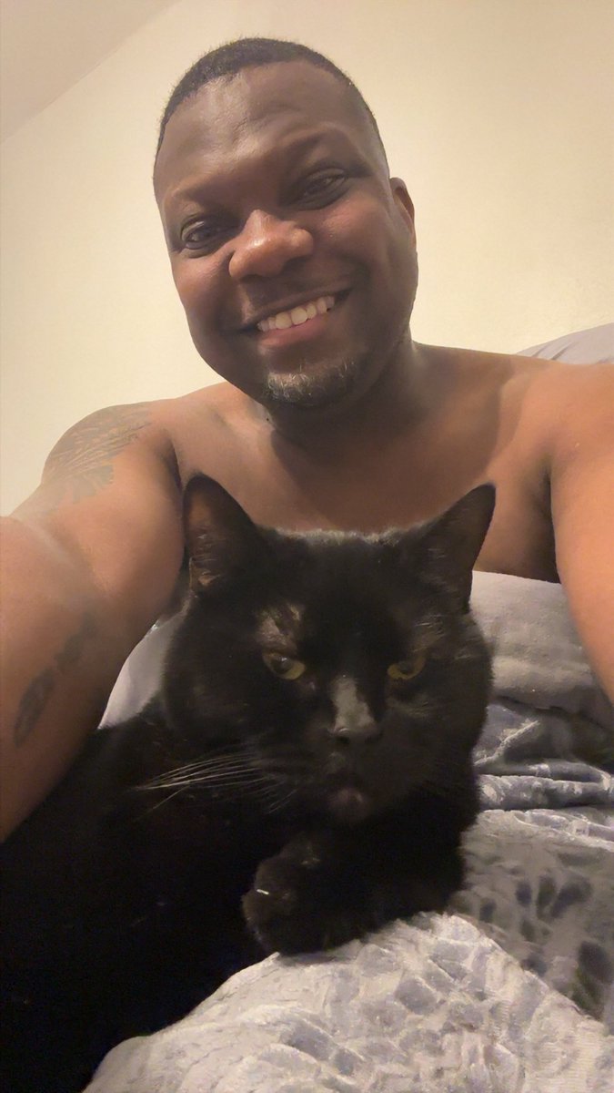 tantilizingj's tweet image. Photo dump of my good boy! #catdad #blackcat #blackpeoplelovecats