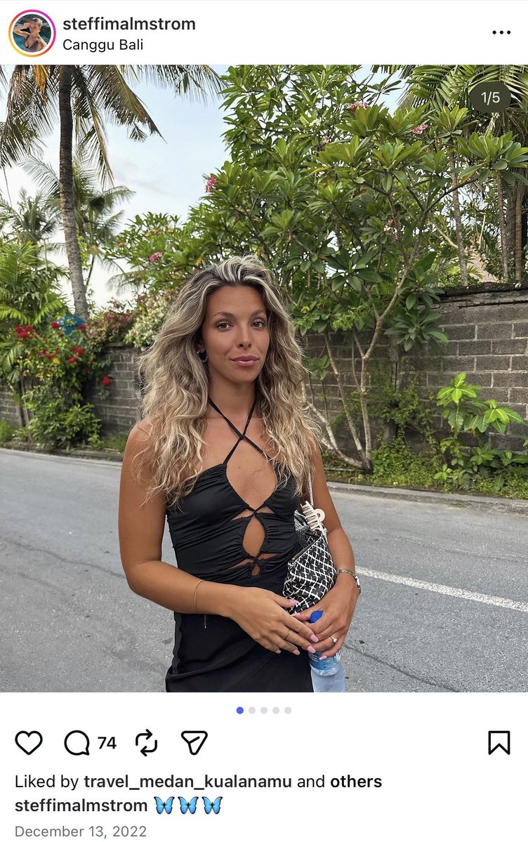 damintoell's tweet image. This is a photo of Swedish influencer Steffi / Stefania Malmström