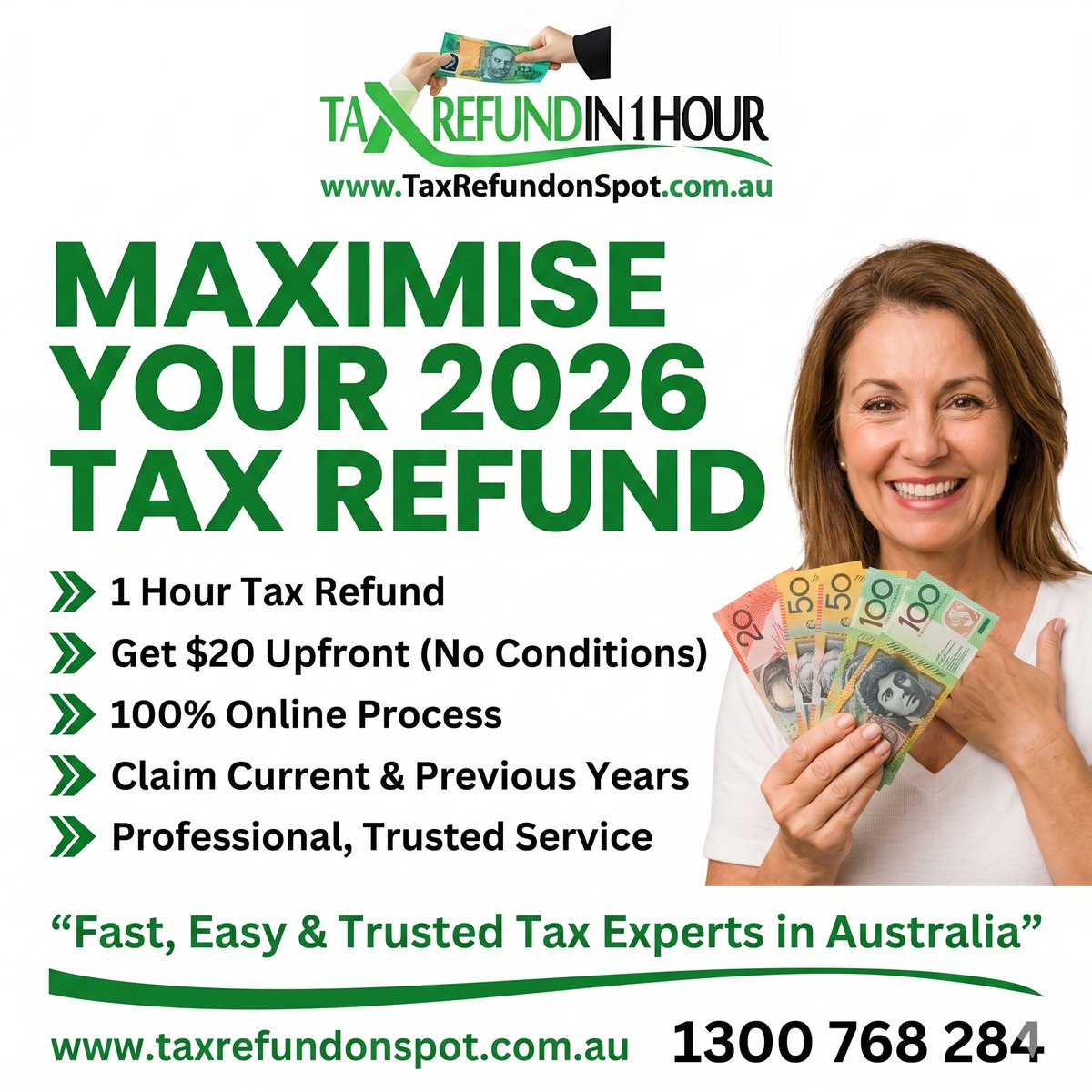 TaxRefundOnSpot's tweet image. MAXIMISE YOUR 2026 TAX REFUND 
#maxdeductions #trustedservice #sydney #pic #twitterpic