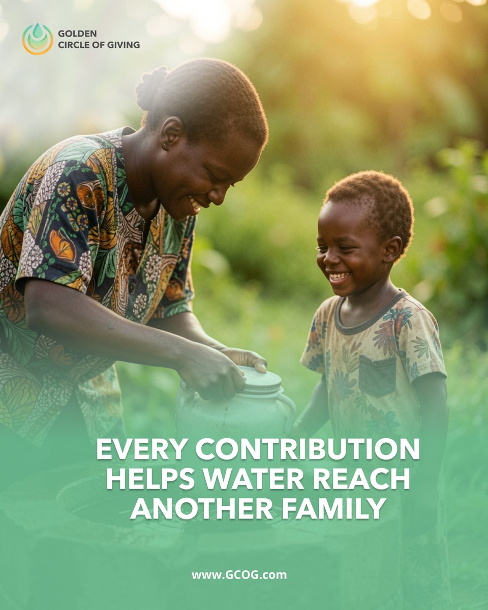 GCircleofGiving's tweet image. Every contribution brings water to another family. 
Donate 👉 circleofgiving.gold 

#WaterForAll #EveryDropCounts