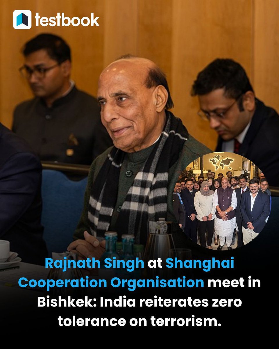 Testbook_CA's tweet image. Top 3 Morning Headlines of the Day – Must-Know for Government Exam Aspirants! 
.
. 
.
.
#trendingnews #newsupdate #Currentaffairs #Testbook #2026
[Govt. Exams, 2026, Knowledge&amp;amp;facts, Chabahar Port, Rajnath Singh, Narendra Modi]