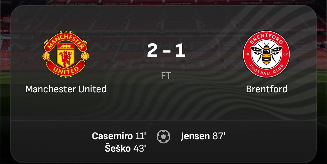 Hisfavouredone's tweet image. Monday Night football club 2 vs 1 Brentford #Manchester