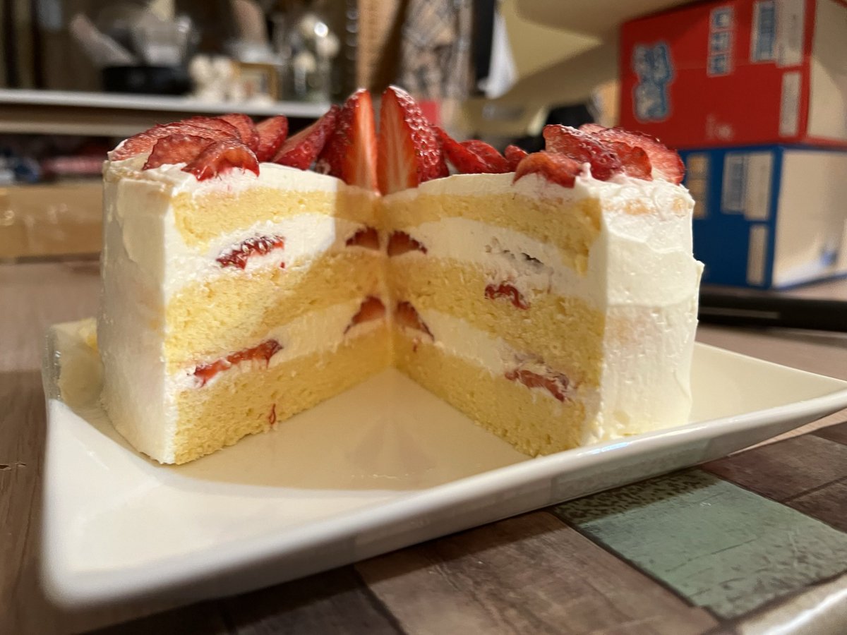 ショートケーキ⭐︎ 昔作った天才ショートケーキ‼️