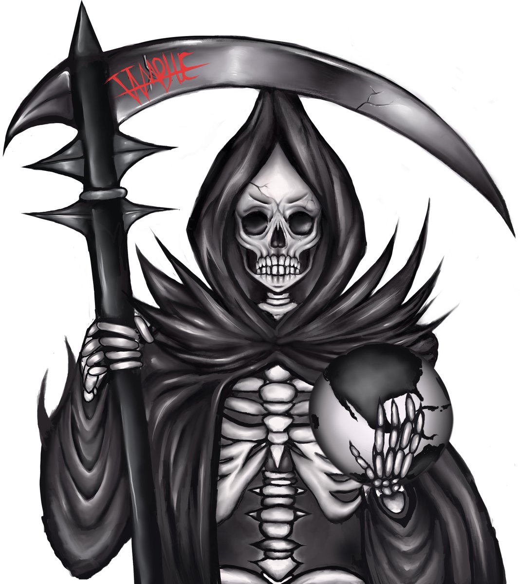 Vamphexoxo's tweet image. "Santa Muerte"
#digitalart #santamuerte #tattooart