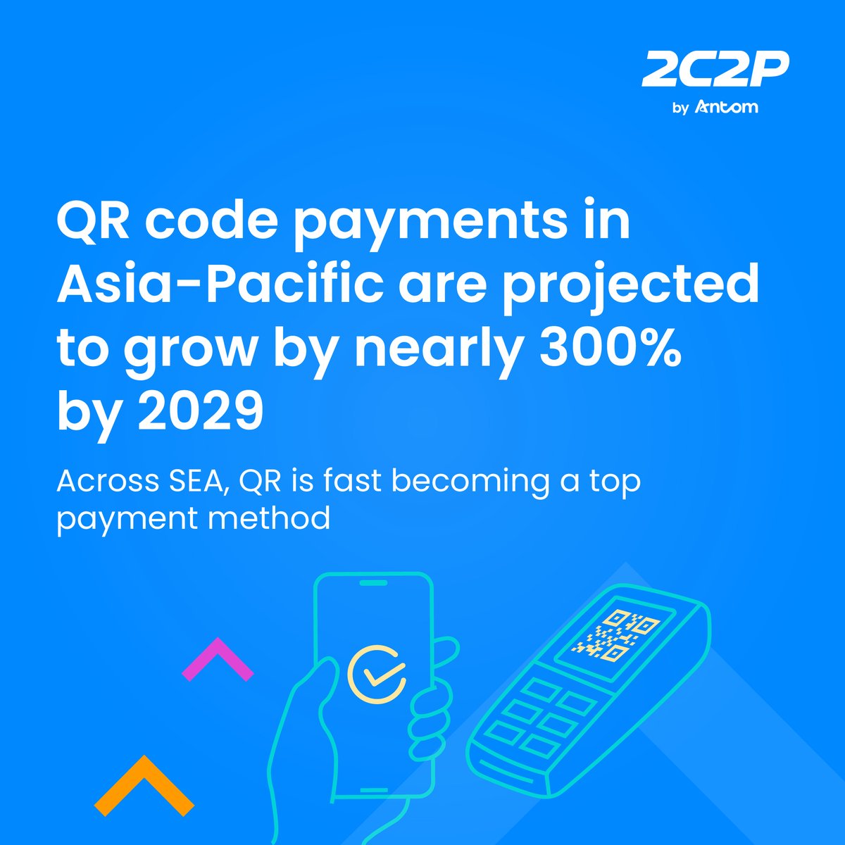 2c2p's tweet photo. QR payments are fast becoming the default across Southeast Asia, reshaping how businesses prepare for local growth.

Read the full article to explore the broader payment trends shaping 2026.

https://t.co/cjIlVPaxhs

#2C2PbyAntom #PowertheLeap #Fintech #QR https://t.co/nL1TOHlJRX