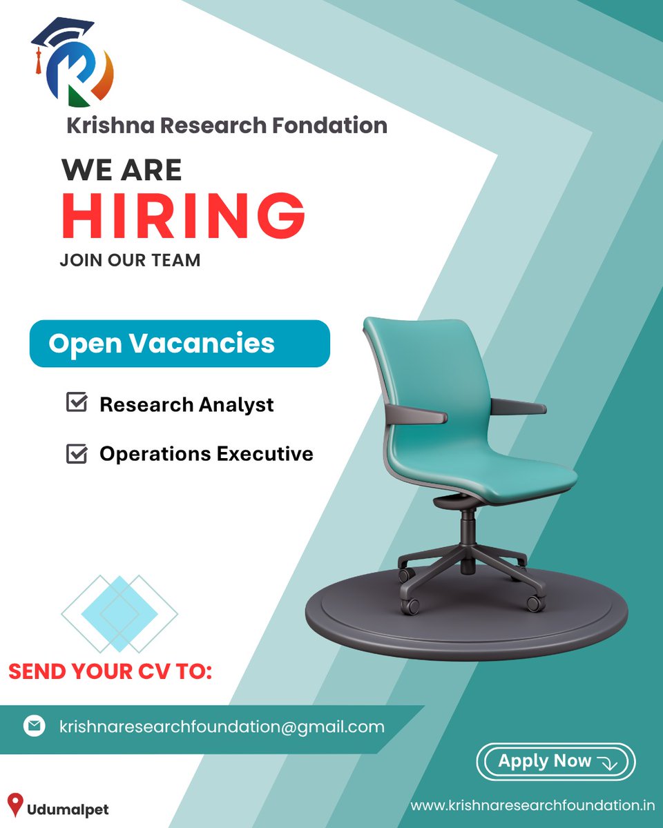 krishna_KRF's tweet image. 🚀 We’re hiring!
Join the Krishna Research Foundation as:
✔ Research Analyst
✔ Operations Executive
Work on real research, real impact.
📩 krishnaresearchfoundation@gmail.com
#HiringNow #ResearchJobs #AI #Careers #JobsIndia #FreshersWelcome #KRF #Research #ComputerScience #Phd
