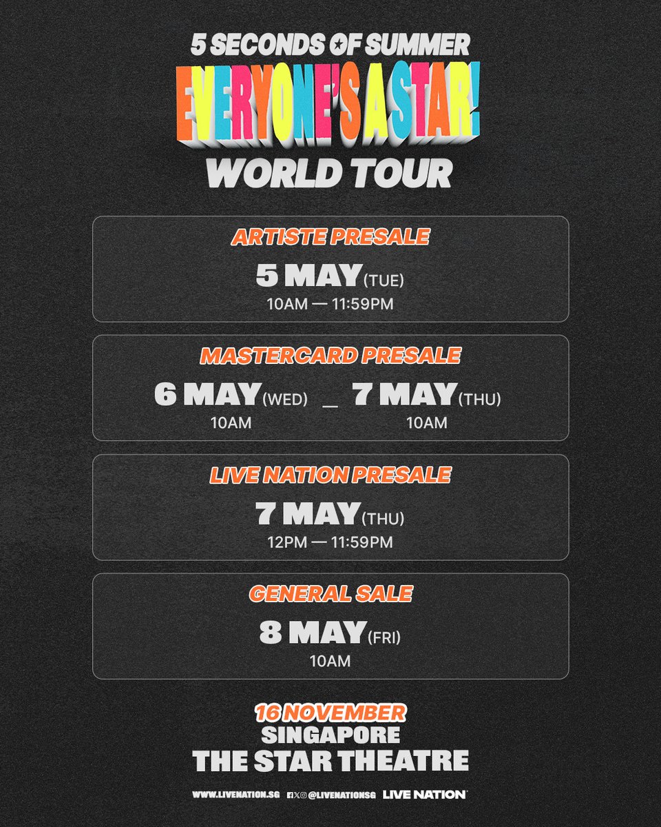 Live Nation SG tweet media