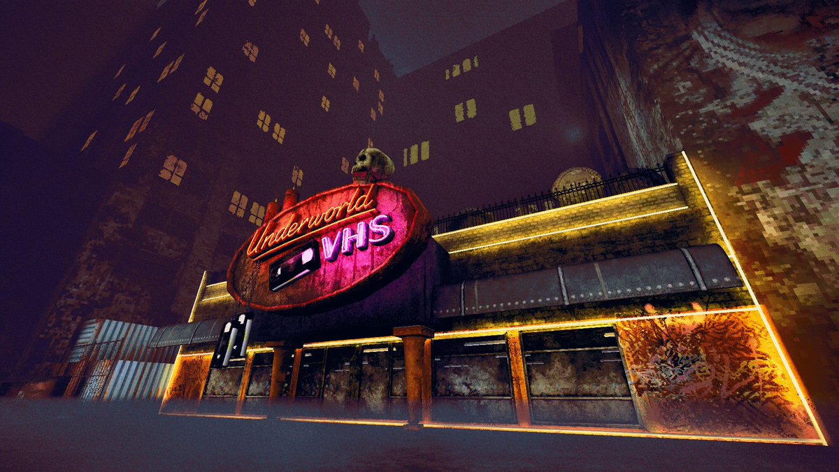 TaintedPact's tweet image. An early look at a new location for the full release of The Skin Stapler! Underworld VHS! Owned and operated by @Scarolinetv_ 

Got some really fun stuff planned for this location in the game! 

#indiegame #indiegamedev #PSX #TheSkinStapler