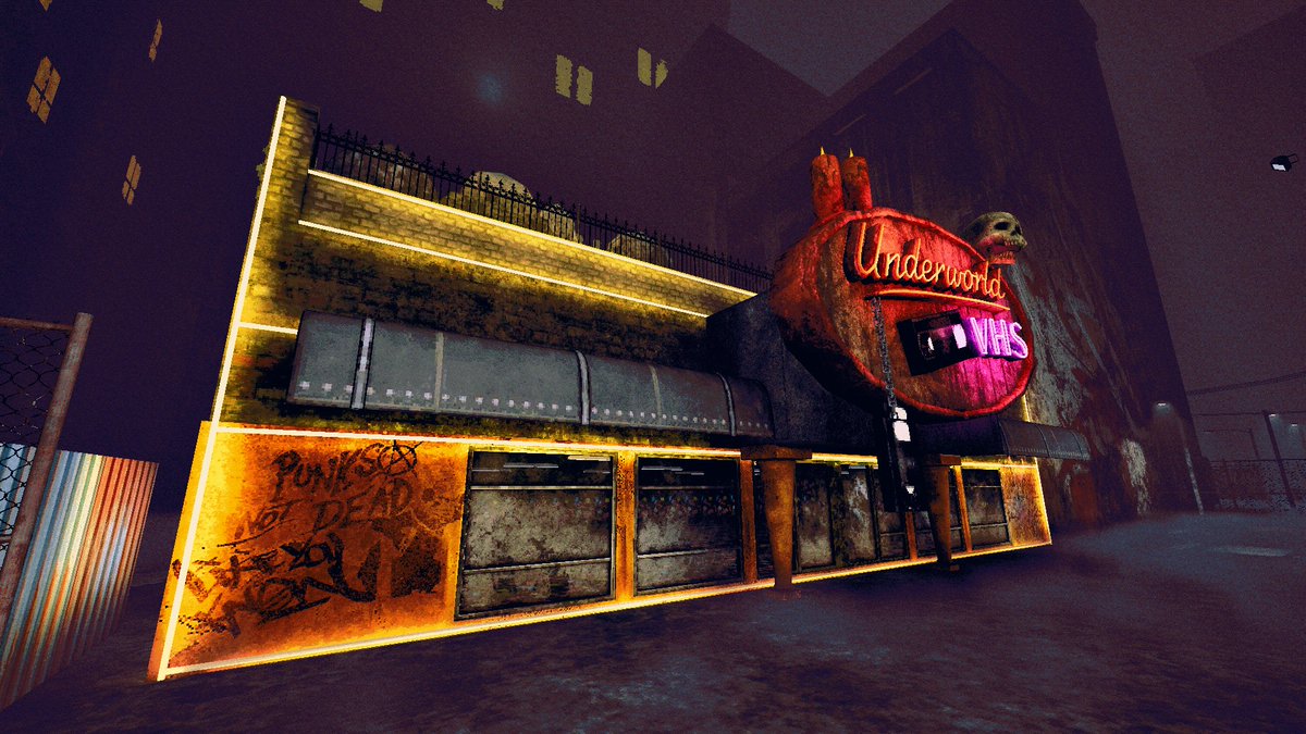 TaintedPact's tweet image. An early look at a new location for the full release of The Skin Stapler! Underworld VHS! Owned and operated by @Scarolinetv_ 

Got some really fun stuff planned for this location in the game! 

#indiegame #indiegamedev #PSX #TheSkinStapler