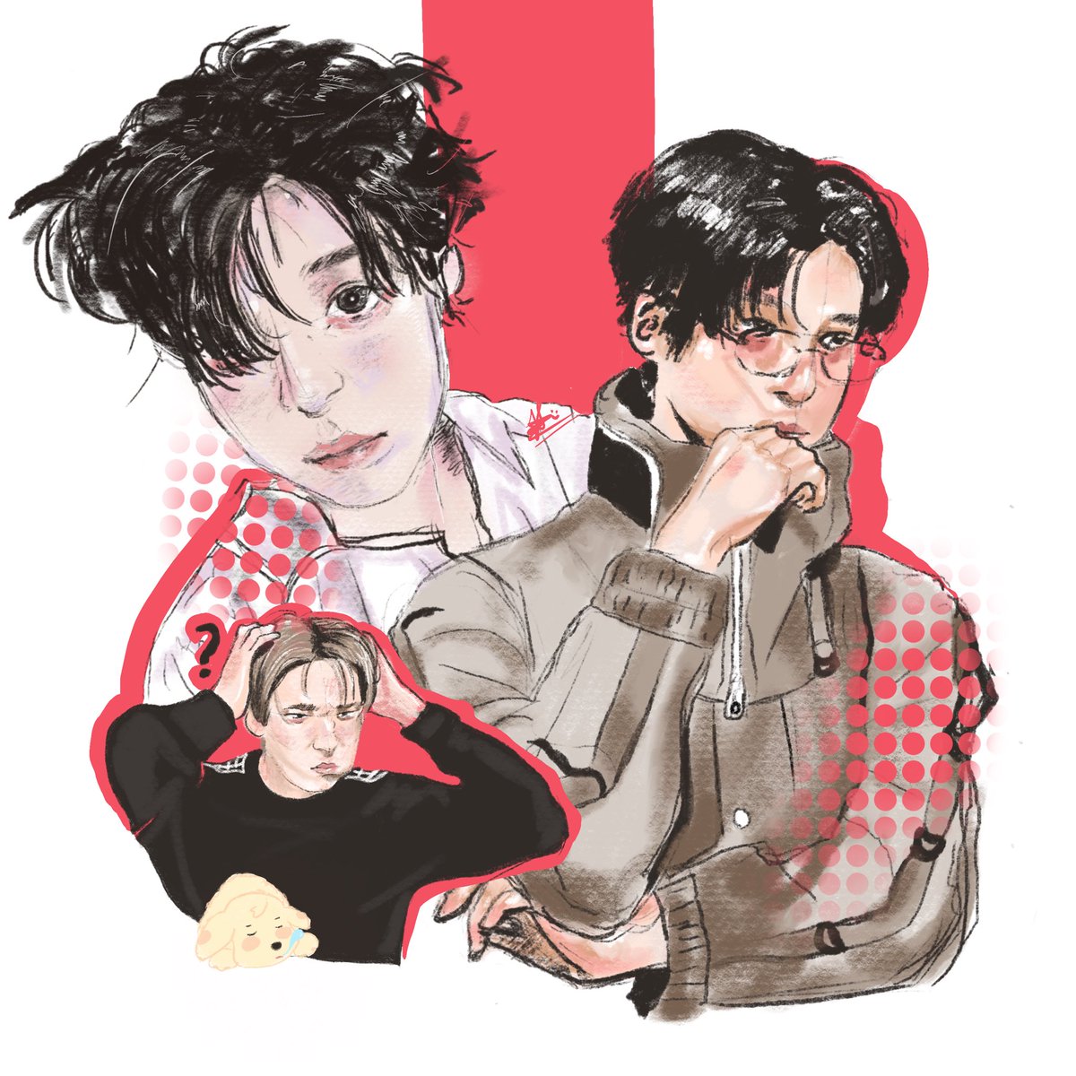 me when im never putting down the vibrant outlines #ATEEZ #yunho