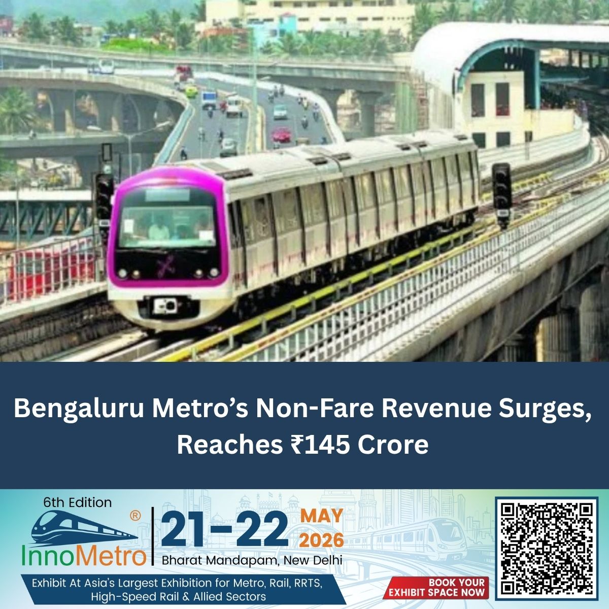 narendrashah31's tweet image. Bengaluru Metro’s Non-Fare Revenue Surges, Reaches ₹145 Crore

Read More: metrorailnews.in/bengaluru-metr…

#BengaluruMetro #NonFareRevenue #MetroRailNews #PublicTransport #UrbanDevelopment #SmartCity #TransportationNews #EconomicGrowth #IndiaTransportation #BengaluruNews
