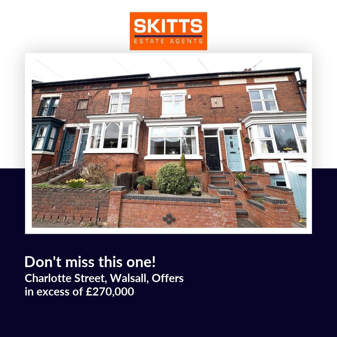 homesatSkitts's tweet image. 📍Charlotte Street, Walsall
🏡 3 bed Terraced House, Offers in excess of £270,000
psh.pt/7j9ns43

#skitts #propertyforsale #walsall #bloxwich #brownhills #cannock