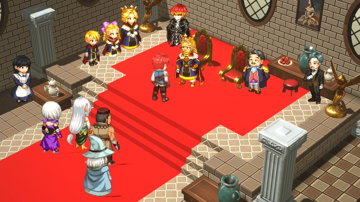 私が作成させて頂いたキャラクター素材が収録された
RPG Developer Bakin Vibrato Heroes &amp; NPCs Complete Bundleが発売されました！
5月12日(火)午前10時（JST）までは
GWセールで割引価格で購入できます！
#RPGBakin #Pixelart #ドット絵