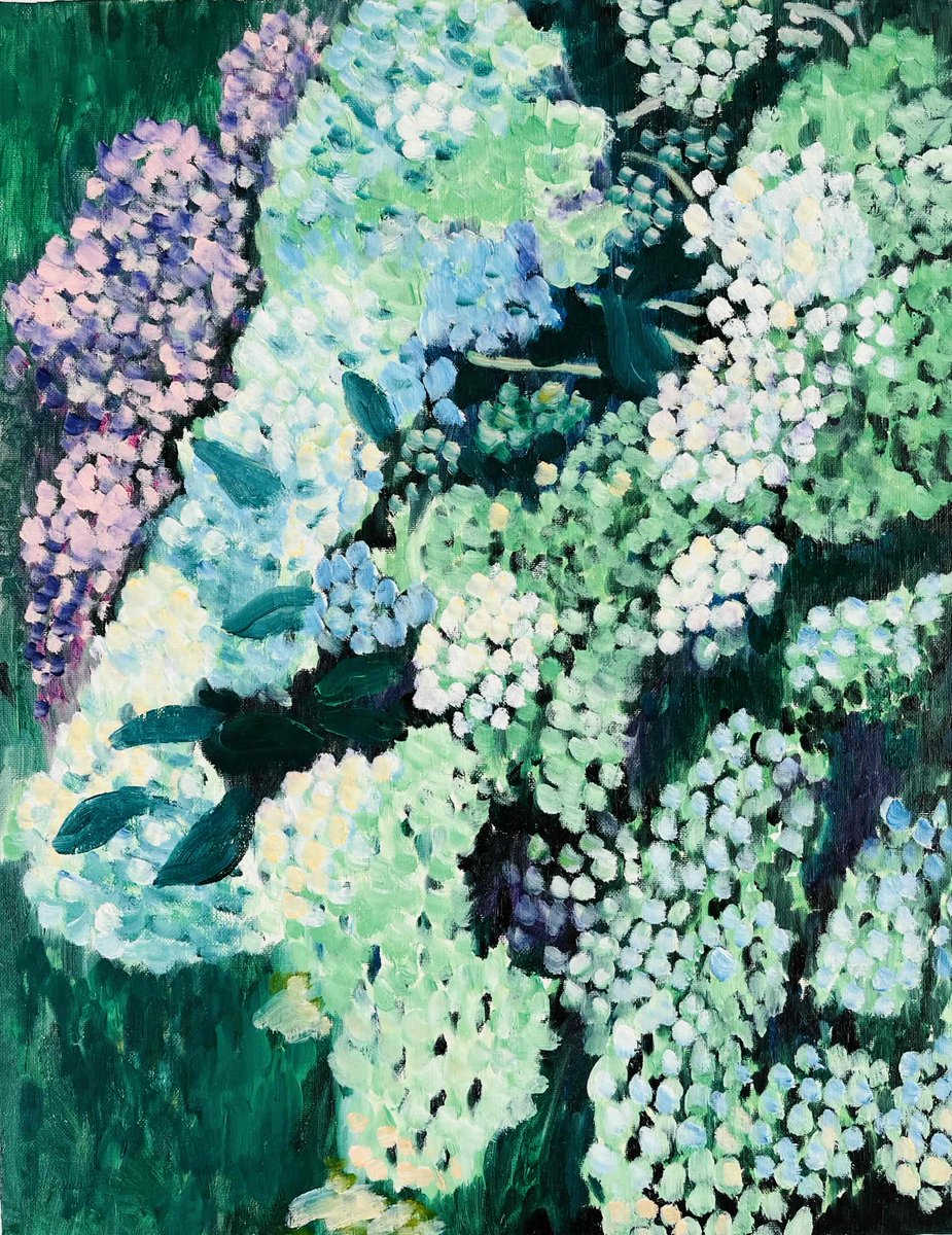 紫陽花の静物画（油彩） 楽天市場】手描き 油絵 額入り油彩画 紫陽花 アジサイ F4サイズ