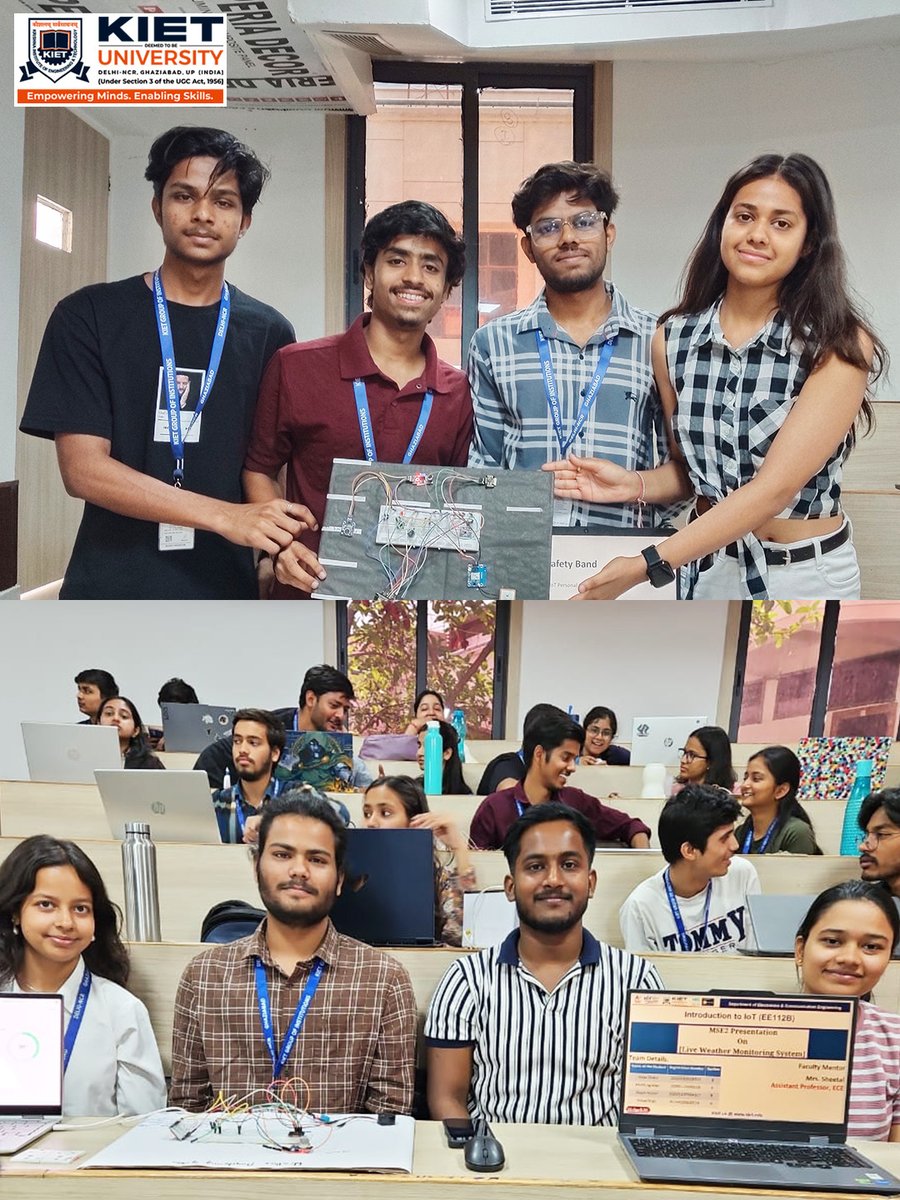 Kiet_edu's tweet image. IoT InnovateX 2.0 @ KIET (21 April 2026)

800+ students, 259 teams, and countless ideas 🚀

From smart irrigation to AI &amp;amp; automation, students built real IoT solutions using ESP, sensors, cloud &amp;amp; Raspberry Pi.

#KIET #IoTInnovateX #IoT #StudentProjects #Engineering