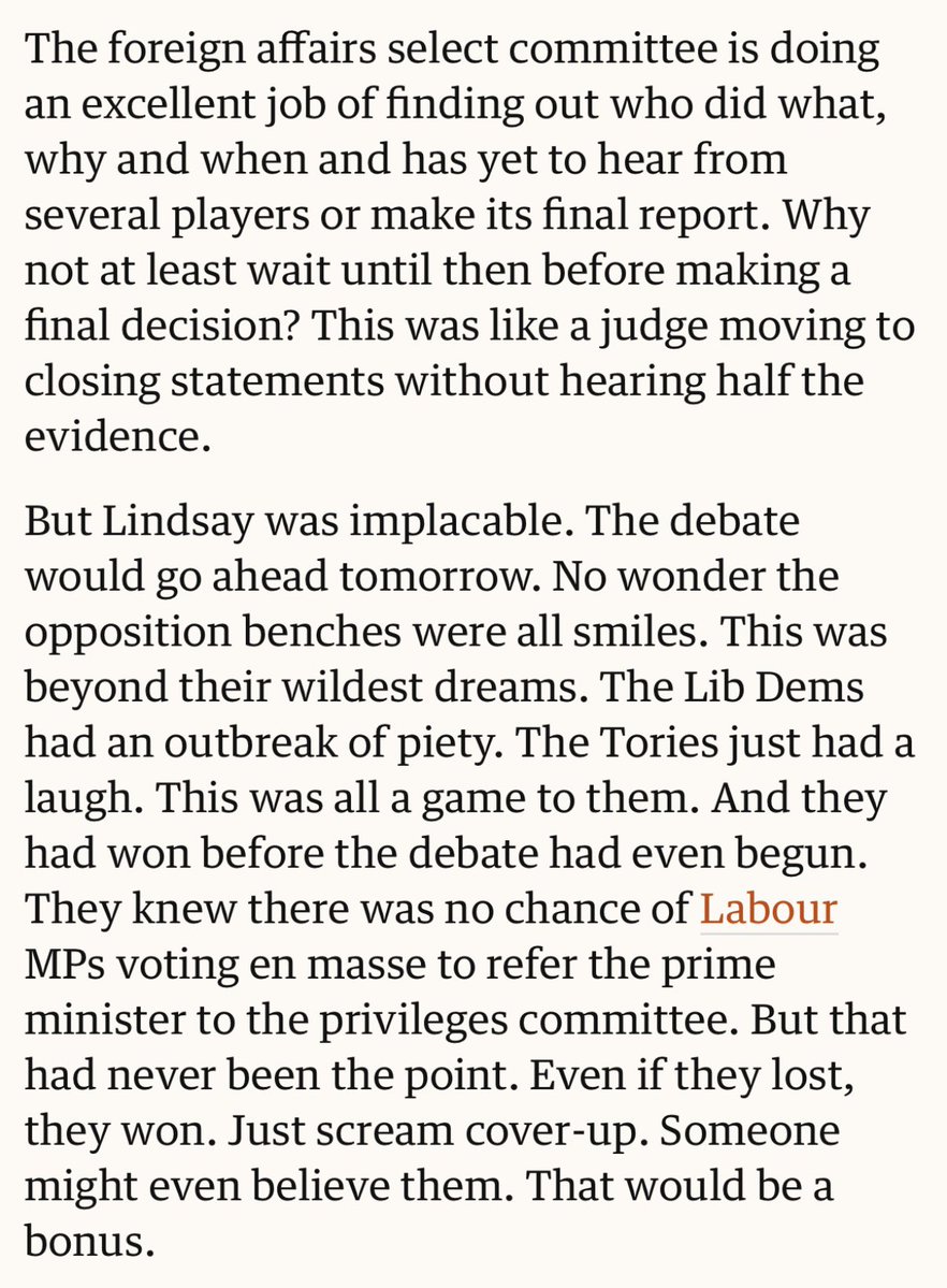 John Crace sums it up. Hoyle is wrong. Dreadful Speaker. Never done a decent day’s work in the role.