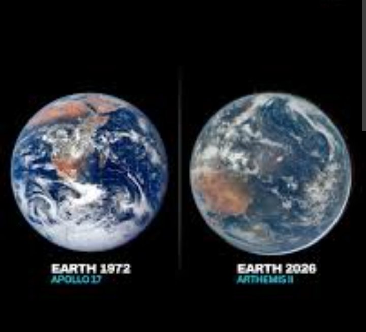 Wisdom434609's tweet image. NASA dropped Earth's pics 50years apart and bro🤦

1972: Clean white ice. Thick green Amazon.
2025: Ice = cracked Dangote cement. Amazon bald.

We don cook 40% Arctic. For what? Eba??

CO2 up. Sea up. Excuses up. 
1972 warned. 2025 billed us.
Scared of 2075 now.
#ClimateChange