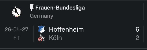 RenatoSosua's tweet image. Germany #Frauen-Bundesliga  Women  #SofaScore