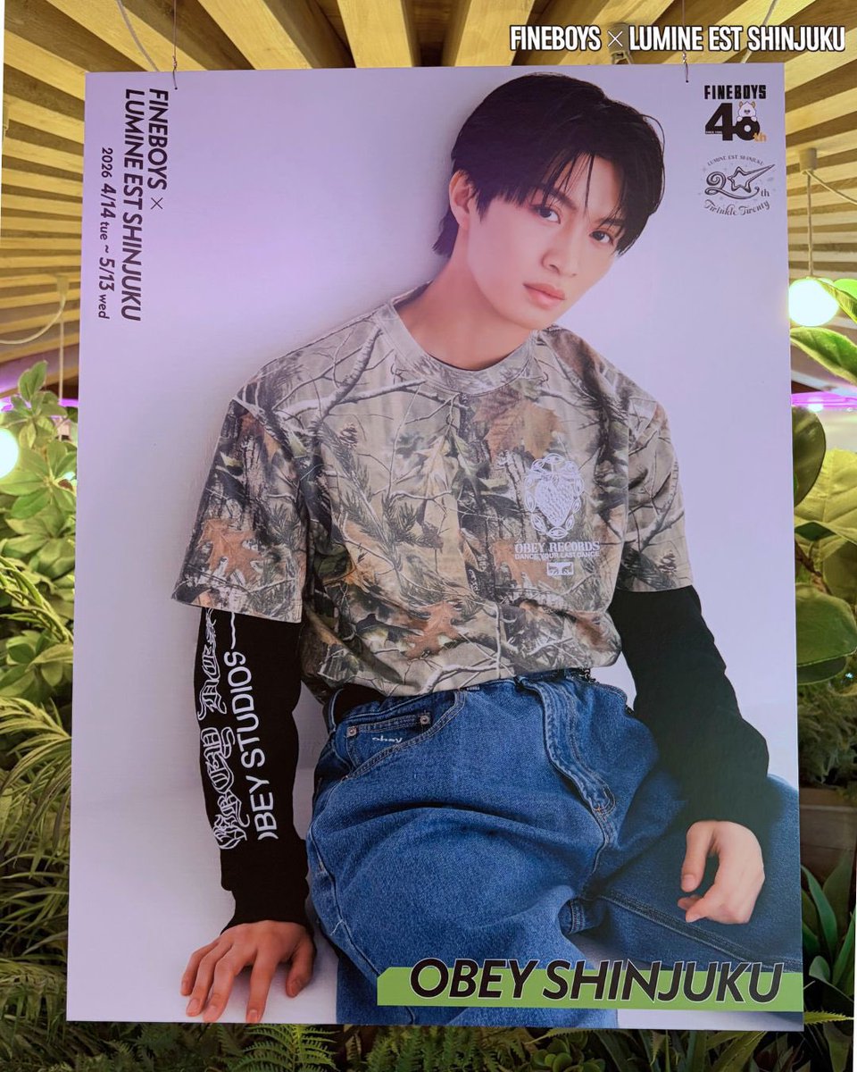 lumine_est's tweet image. ／
👕6F オベイシンジュク
＼
着用アイテムは6Fオベイシンジュクで取り扱っているよ！
ストリートっぽい雰囲気でオソロイもあり👐

詳しくはこちら📣
lumine.ne.jp/est/topics/det…

#FINEBOYS ＃ファインボーイズ #ルミネエスト新宿 #ルミネエスト #ACEes