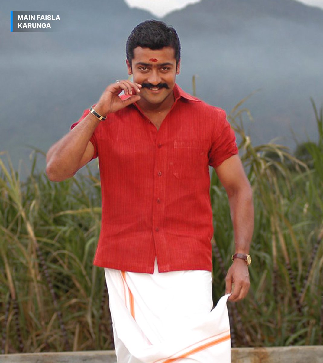 PrimeVideoIN's tweet photo. .@Suriya_offl in traditional look - our fav genre 🤲 https://t.co/ODpfvQAvo8
