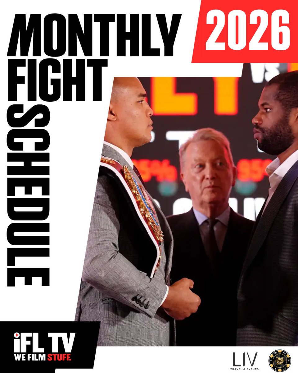 IFLTV's tweet image. There were a couple of 'low-key' fight announcements yesterday so our monthly fight schedule has been updated 🗓️

Check out the full schedule HERE 🔗 bit.ly/MonthlyFightSc…

#BoxingSchedule | #BoxingNews