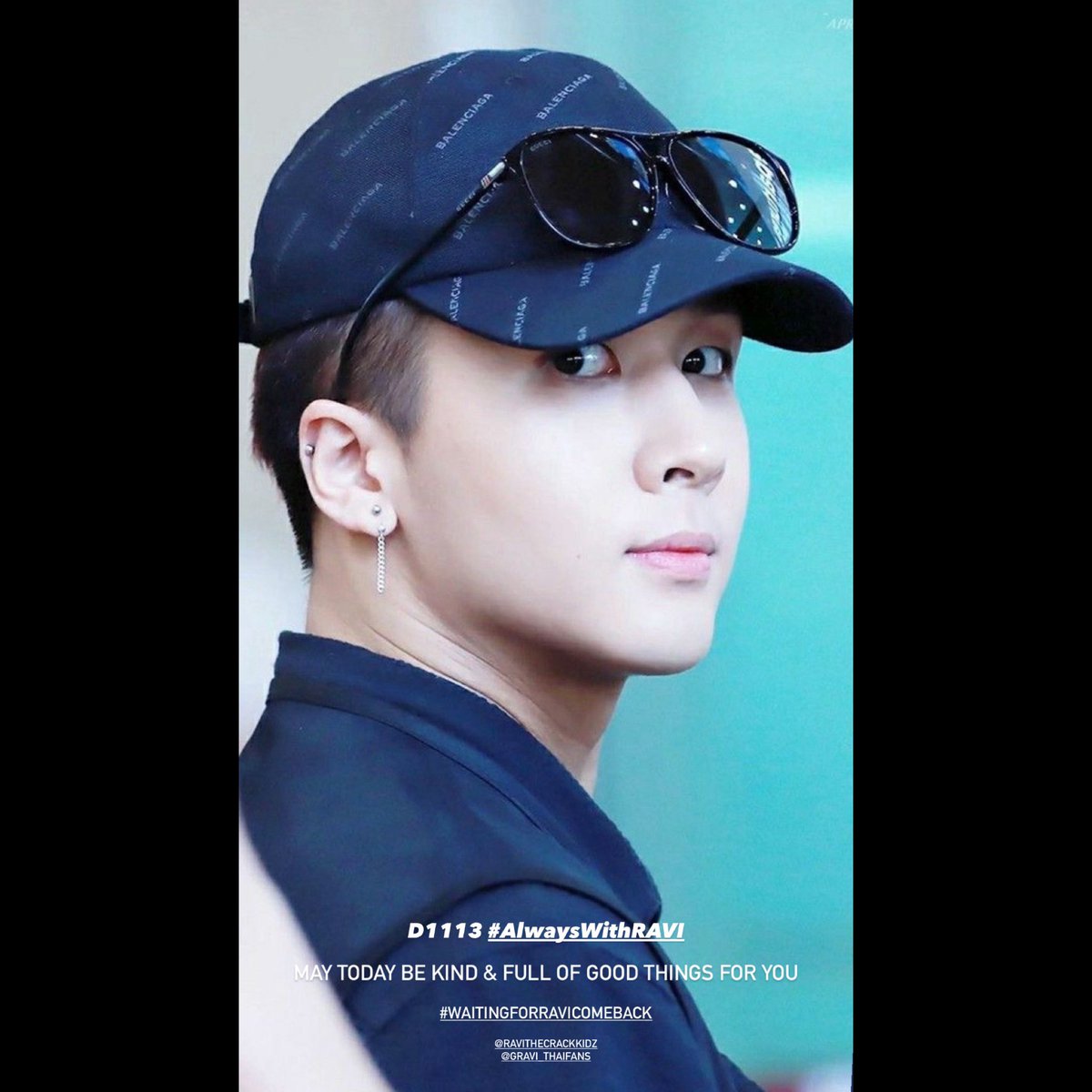 wonderlawan's tweet photo. D1113 #AlwaysWithRAVI
@RAVI_GTCK 
.
MAY TODAY BE KIND &amp; FULL OF GOOD THINGS FOR YOU.
.
RAVI, FIGHTING ♥️🤘🏻
.
#WaitingForRAVIComeback
#RAVI #라비 
#KimWonSik #김원식 
#AlwaysWithYou_RAVI
#GROOVL1N 
#GRAVITHAIFANS https://t.co/dLMUR8Zfgg
