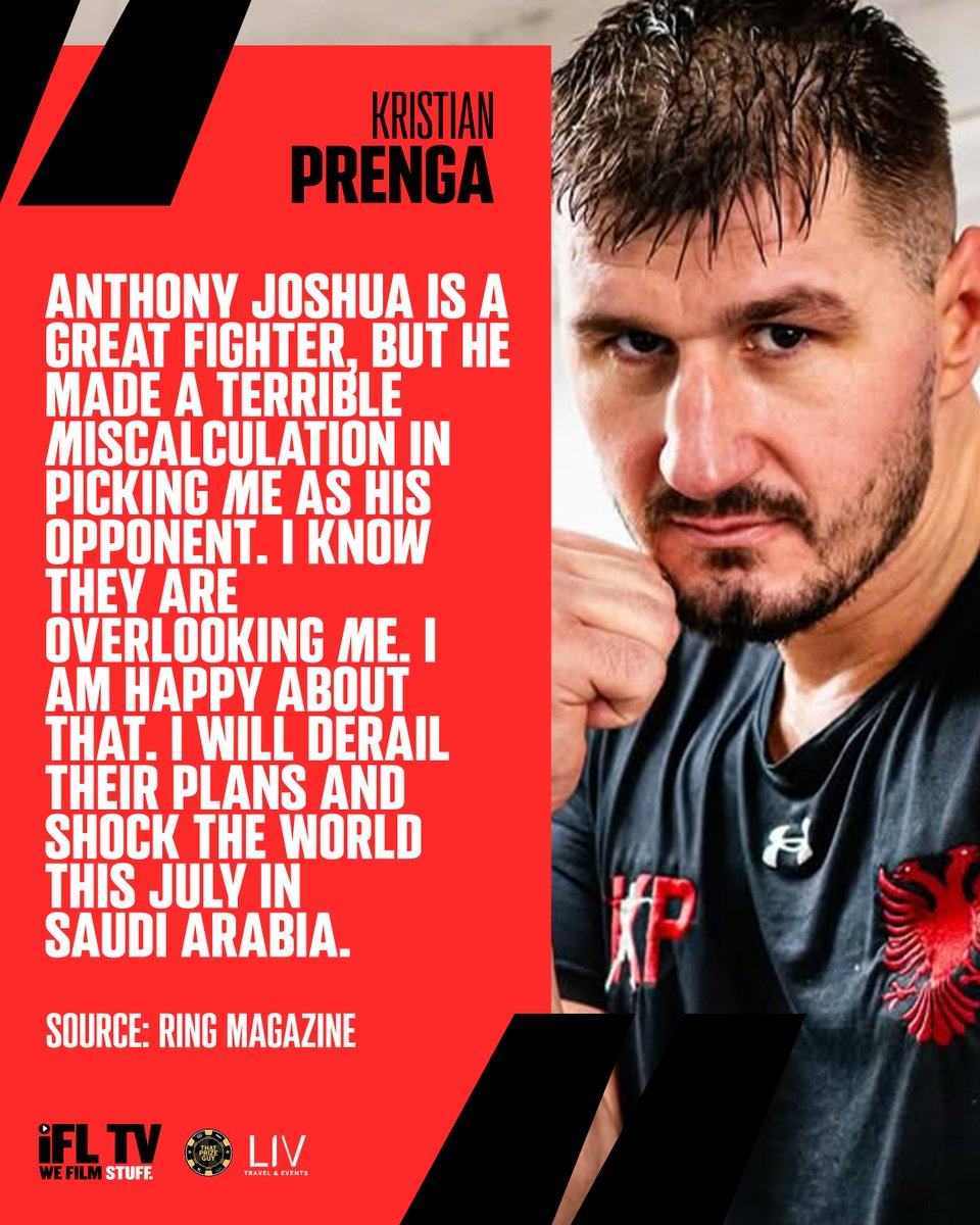 IFLTV's tweet image. Kristian Prenga on his fight with Anthony Joshua 🗣️

20 KO's from 20 wins, do you think he'll shock the world and make it 21 from 21 against AJ? 👀

#JoshuaPrenga | #BoxingDebate | #BoxingNews