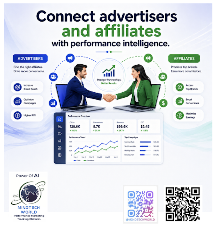 Mindtechworldx's tweet image. Build smarter partnerships. Track better. Scale faster. 🚀

Connect Advertisers and Affiliates with Performance Intelligence.
with Mindtech World
#AffiliateMarketing #AdTech #PerformanceMarketing #Growth