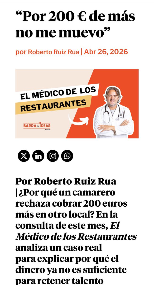 rruizrua's tweet photo. Nueva consulta en Barra de ideas del El médico de los restaurantes >  https://t.co/EpkbI7D371 

@barradeideas https://t.co/BBy189jvLY