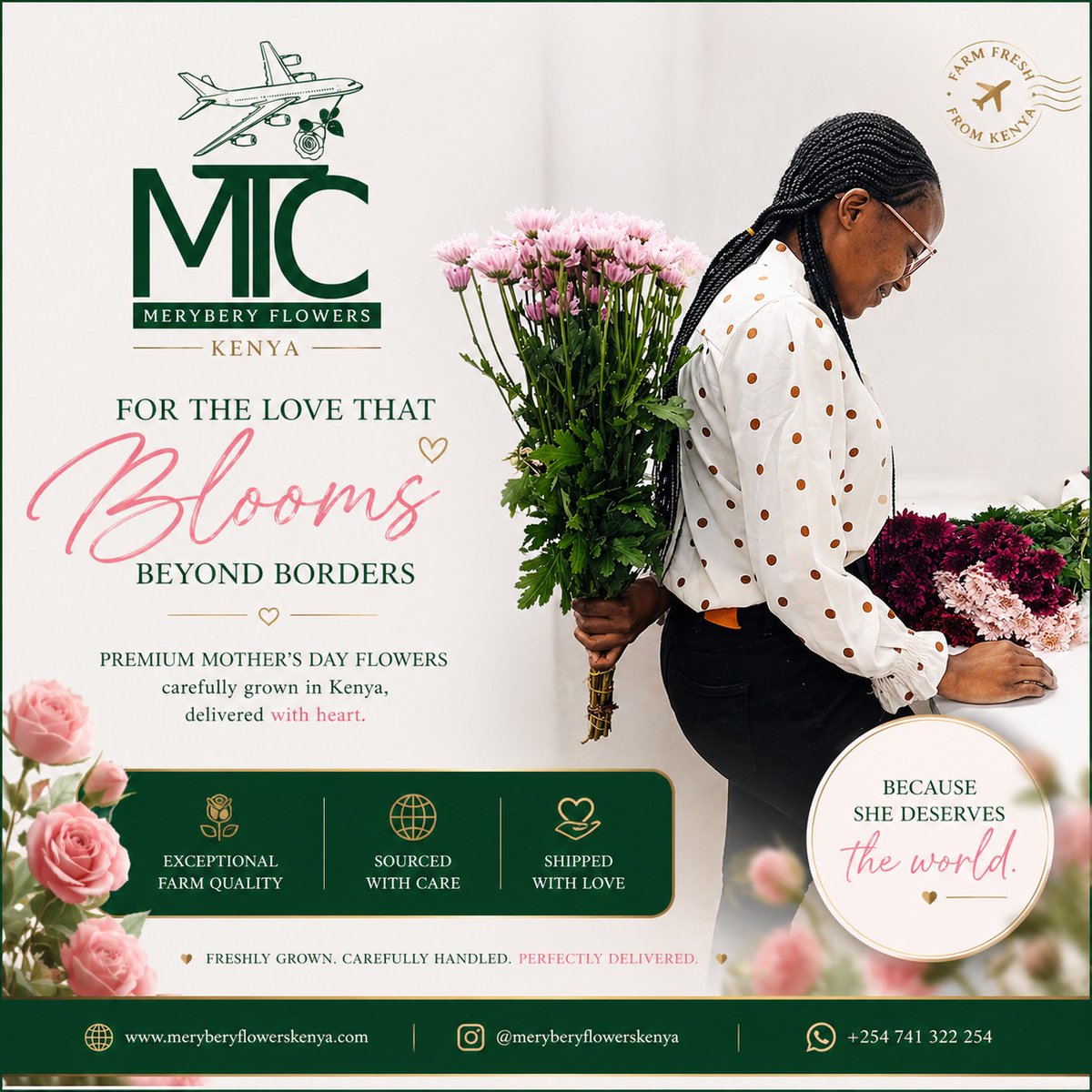 Meryberyflowers's tweet photo. Mother’s Day demand is building 🌸

Florists are preparing, wholesalers are stocking

Are you ready on your end?

Place your order today!

WhatsApp;+254 783 900 674| +254 741 322 254

#meryberyflowerskenya #flowers #mothersday #exportflowers #roses https://t.co/0LnfPCNDn7