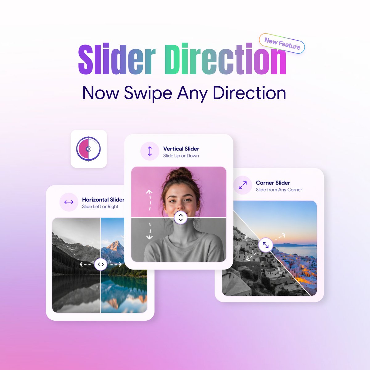 CodeCanel's tweet image. Same slider. Same direction. Same boring experience.
Now switch directions and make your sliders interactive.
Left, right, up, or down. Your choice.
#WordPressPlugins #BeforeAfterSlider #UXDesign #ContentCreators #WPBeforeAfterImageSlider #CodeCanel