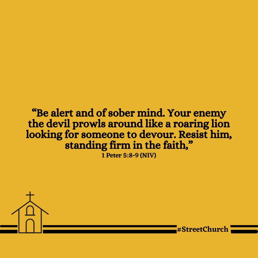 Fight dey oo, fight no dey oo, always be guiding because Satan dey always try to do you sneak attack. 

Resist him through the power of God and he will run from you.