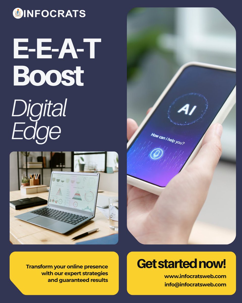 INFOCRATSweb's tweet photo. Everyone is talking about AI. Very few are actually winning with it.
The difference?
- Strategy.
- Trust.
- Real expertise.
That’s where E-E-A-T comes in
Ready to stop guessing and start growing?

#digitalgrowth #aiforbusiness #seo2026 #marketingstrategy #eatseo #infocrats https://t.co/fT39LEDyTf