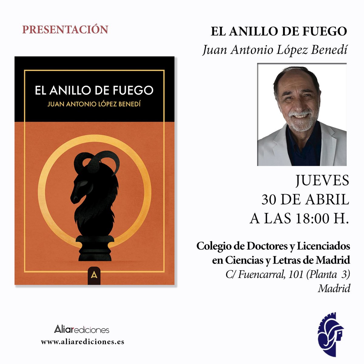juanbenedi's tweet image. Presentación de El anillo de Fuego. Novela juvenil.
metodobenedi.com
amazon.com/author/juanant…
#libros #juanantoniolopezbenedi #presentacionesdelibros #valoreshumanos #novelajuvenil