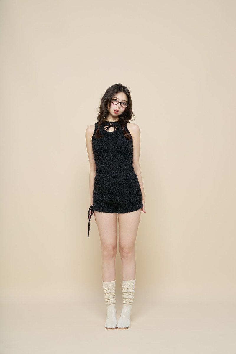 トップス andmary Meow ribbon set up beige TOPS – ページ 2
