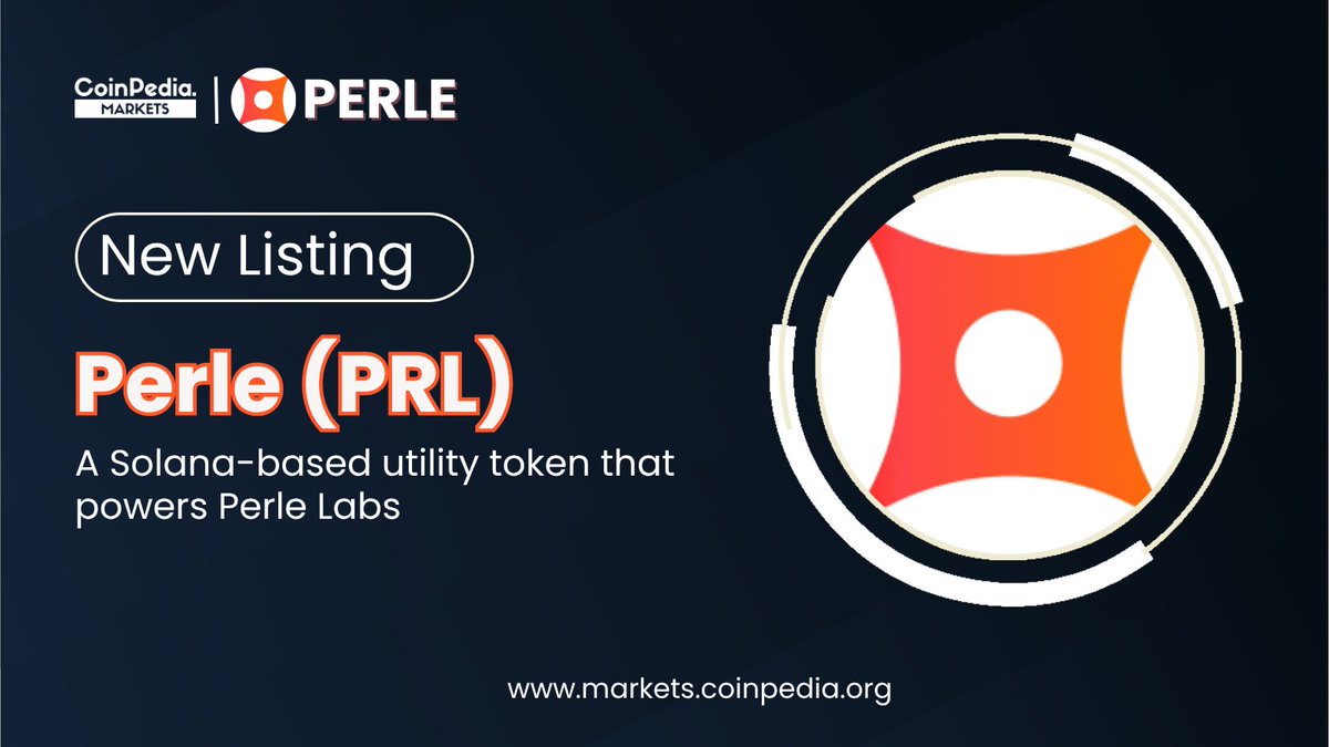 MarketCoinpedia's tweet image. New #Listing!💥

We’re thrilled to announce $PRL is now listed on #CoinpediaMarkets 🚀

@PerleLabs is the native token of the Perle ecosystem, built on the #Solana blockchain. 🔥

Track #Perle here: markets.coinpedia.org