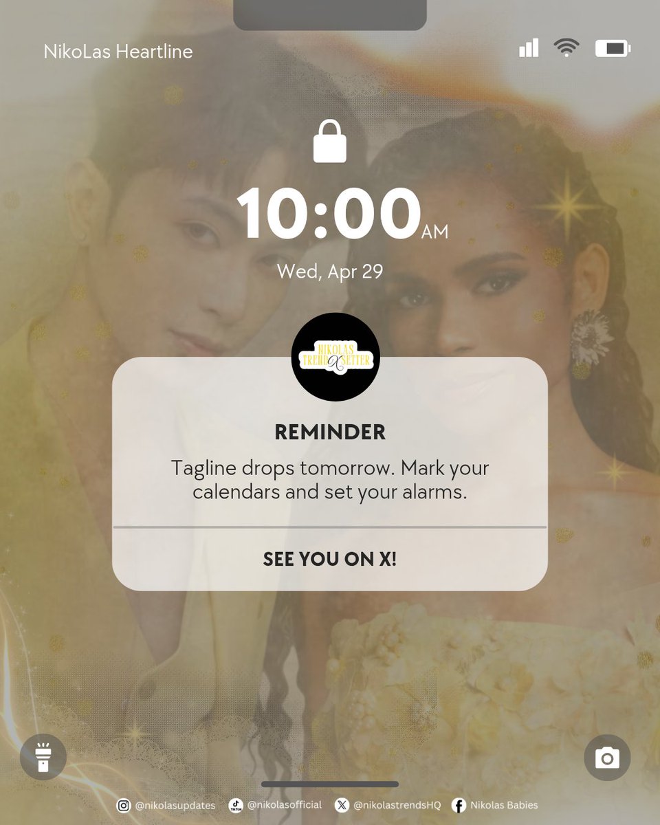 nikolastrendsHQ's tweet photo. NIKOLAS HEARTLINE ALERT๐
Prepare for another tag drop.
๐ April 29, 2026 (Wednesday)
โ10:00AM
Mark your calendars and set your alarms. See you!
#Nikolas | #NikoBadayos | #Perlas | #NikolastrendsHQ https://t.co/2trWKEHlZi